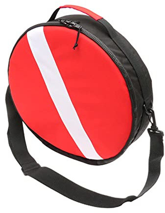 Perfeclan Pro Scuba Diving Regulator Gear Pouch Rembourré Snorkeling Zipper Design avec bandoulière Sac à Main