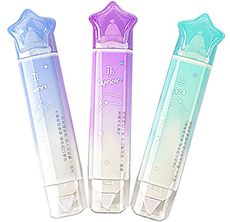 BITOSEE 2 in 1 White Correction Tape and Double Sided Tape Roller, Cute Quick Dry Japan White Correction Tape Pen, with Permanent Adhesive Tape Runner,for School Office Instant Correction Supplies