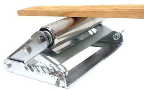 Support de rouleau de scie à onglet réglable pour le travail du bois Verrouillage ou libération rapide Capacité de 127 kg et hauteur réglable de 12.5 cm à 20.5 cm