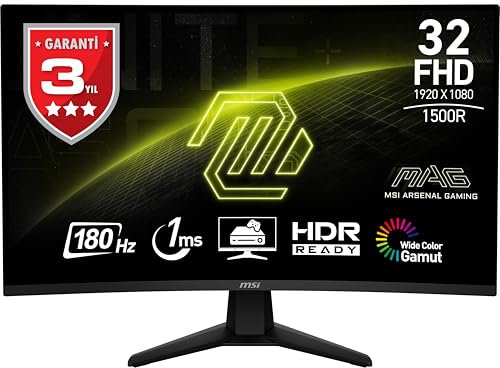 MSI Monitor Gaming mag 32C6, 1920x1080 (FHD), 31.5, 16:9, Curve 1500R, Negro