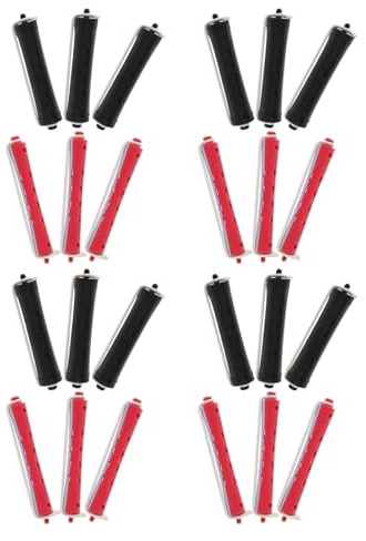 Anneome Set 24 Pezzi Bigodini per Permanente Chioma in Plastica Resistente al Calore, Bacchette Piccole e Medie per Arricciare Chioma, Strumenti Professionali per Saloni e Uso