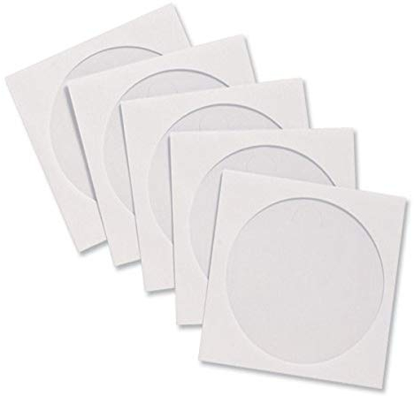 Compucessory CD Sleeve Envelopes Paper with Window W126xH126mm White - Ref CCS26500 [Pack 100]