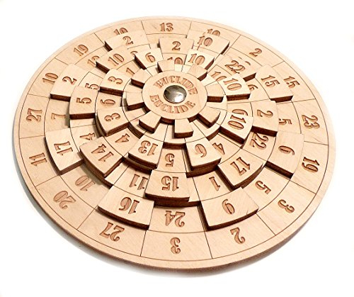 Logica Spiele Art. Euklid - Unglaubliches Mathematisches Denkspiel aus Holz - Schwierigkeit 4/6 Extrem - Knobelspiel - Geduldspiel