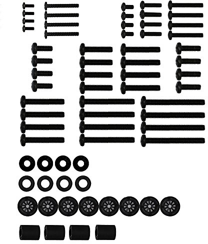 Mount Plus Universal TV Mount Hardware Pack - Fits All TVs Up to 80 - M4, M5, M6, M8 Screws and Spacer Assortment