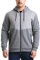 Lee Cooper Workwear LCJKT126 Mens Full Zip Thermal Quilted Hoodie Hoody Jacket Coat, Grey Marl, X-Large
