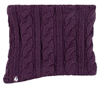 HEAT HOLDERS Ladies 1 Pack 3.5 Tog Heatweaver Yarn Neck Warmer (One Size, Dark Purple)