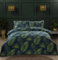 Rapport Home Bedding Duvet Cover King - So Soft Microfibre Polyester Cloth - 180 Thread Count Palma Tropical Leaves Floral Reversible Quilt Cover Set with Pillow cases Green (3 Piece)