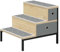 EUGAD Hundetreppe für kleine Hunde, Hundetreppe 39cm hoch, Katzentreppe für alte Katzen, Haustiertreppe für Bett Sofa, mit 3 Stufen 2 Aufbewahrungsboxen, bis 50kg belastbar, Metall MDF