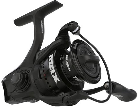 Abu Garcia Max SX Spinnrolle | Leichtes Graphitgehäuse und Rocket Line Management System | Sanfter Zug | Salzwasser- und Süßwasser-Angelrolle für Barsch, Forelle, Hecht & mehr | Größe 3000