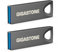 【GIGASTONE】 USB 256GB Pack de 2, Z70 USB 3.2 Gen 1 Flash Drive, Confiable para PC y Mac, Metal Impermeable, Mini y Robusto, Compatible con Interfaz USB 2.0 / USB 3.0 / USB 3.1