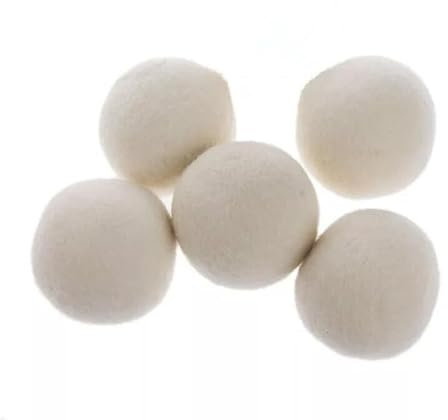 6PCS 5CM Reusable Wool Tumble Dryer Balls Home Natural Laundry Clean Pactical