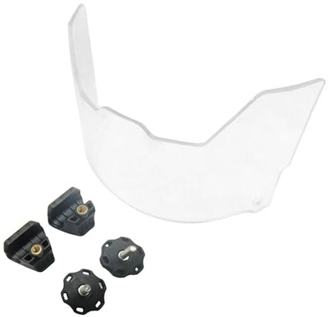Casques de football transparents - Visière de protection des yeux - Pour enfants et adultes - Résistant aux rayures - Protection des yeux - Visière