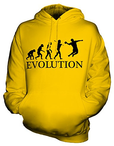 Candymix Handball Évolution Unisexe Sweat Pull à Capuche Homme Femme, Taille X-Large, Couleur Jaune Foncé