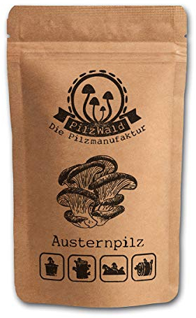 PilzWald Austernpilze züchten auf Holz, Stroh & Kaffeesatz - ausführliche Anleitung & Tutorials - Pilzzucht für Anfänger - 25 Pilzdübel Pilzbrut