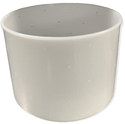 GN LTD Cheese Making Mould 22 - Large Mould with Follower 200mm x 155mm - Ideal for semi-Hard, Cheddar & Stilton Cheeses