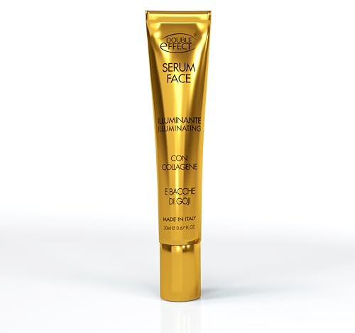 SIERO ILLUMINANTE DOUBLE EFFECT 20 ML. VITAMINE, SALI MINERALI E ACIDI GRASSI CONTENUTI NELLE BACCHE DI GOJI INSIEME AL COLLAGENE, RENDONO LA PELLE PIU’ LUMINOSA E NUTRITA