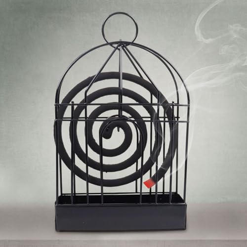 Seasboes Mosquito Coil Iron Supporto, Porta Bobina di zanzara Porta incenso, Supporti per bobina antizanzare e antiinsetti a spirale da bruciare con Manico per l'estate Repellente per Zanzare