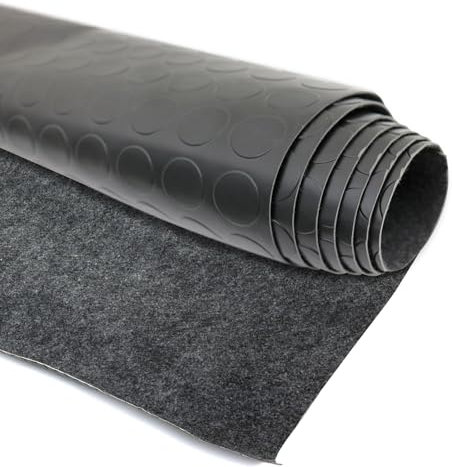 Antirutschmatte Gummimatte Bodenbelag Noppen 500 x 200 cm Schwarz