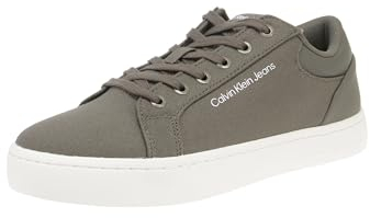 Calvin Klein Jeans Herren Cupsole Sneaker Schuhe, Braun (Dusty Olive/Bright White), 44