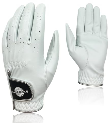 Intra-FIT Gant de golf pour homme, main gauche, 1 pièce, gants en polyuréthane, toutes saisons, poignée résistante à la pluie, flexible, durable, doux, confortable, coupe L, taille L
