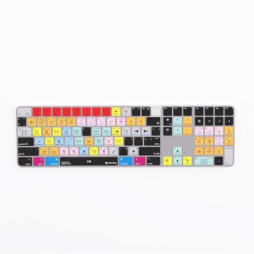 Redaktörers tangenter Ableton Live kompatibelt tangentbordsskydd för iMac Magic Numeric Keyboard – silikonskyddande skal – passar TouchID och icke-TouchID-modeller