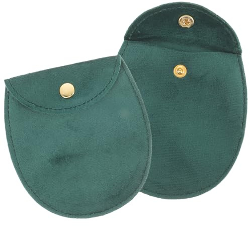 DOITOOL Borsa Vintage per Conservare Orologi da Tasca Verde per Orologio da Tasca 2 Pezzi Portatile e Protettiva Contro Graffi e Sporco