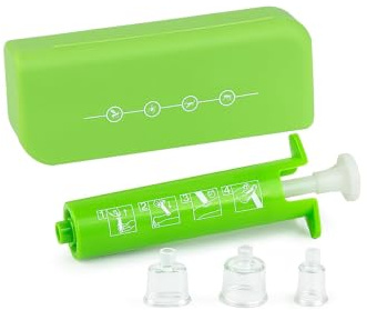 Extractor Veneno Mordedura Insectos, Herramienta Succión Vacío Picaduras,con Caja De Almacenamiento Y Ventosas De 3 Tamaños, Para Senderismo Exterior, Acampada, Picnic,Hinchazón Reducir Aliviar