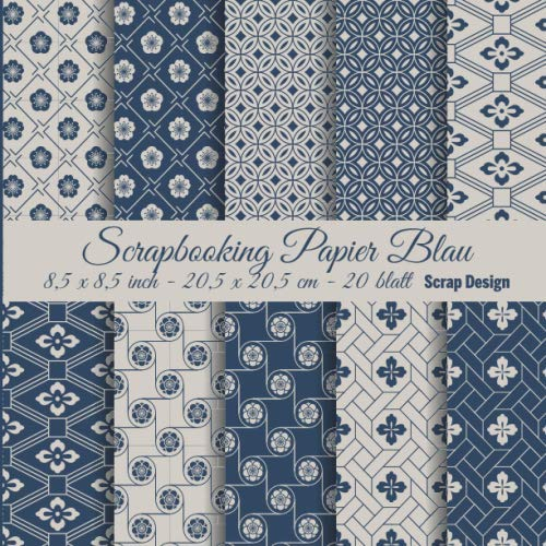 Scrapbooking Papier Blau