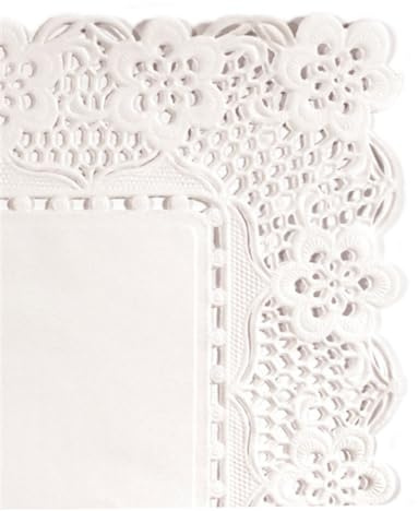 Garcia de Pou 250 unità rettangolare centrini, carta, bianco, 55 x 45 x 30 cm