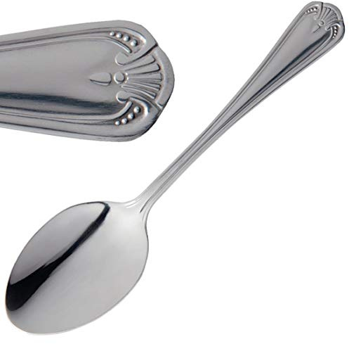 Olympia Jesmond Dessert Spoon 18/0 Stainless Steel. Box of 12