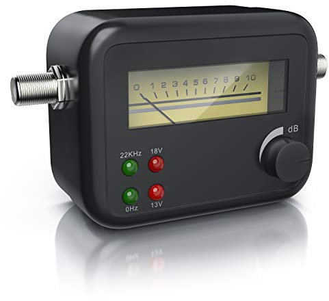 CSL - Sat-finder satellite finder with level display - pointer display measuring device with signal sound - HD-capable - for optimal positioning of satellite antennas digital satellite systems