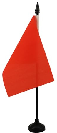AZ FLAG Bordsflagga Tävlingsledare röd 15x10 cm 100D Polyester Plastfot