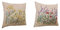 Milageto 2Pcs Embroidery Kit Stick and Stitch Embroidery Patterns Latch Hook Cushions Pillow Cover Stitch Cross Stitch Kits for Adults Beginners DIY Sewing Craft