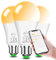LED Smart Glühbirne Kompatibel mit Alexa, 13W 1200LM E27 Bluetooth Lampe,2700K-6500K Dimmbar Warmweiß Kaltweiß, App Steuern, Sprachsteuerung, Energiesparend, Smarte LED Glühbirnen(3 Stück)