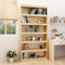 CKioict Vorratsschrank Mehrzweckschrank Wohnzimmer Regal Bücherregal/Raumteiler 100x30x200 cm Kiefer Massivholzfür Wohnzimmer, Schlafzimmer, Büro