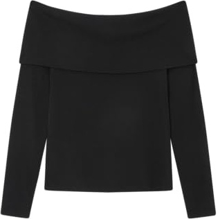Springfield Donna Top con Spalle Scoperte, Collezione Culpables,Nero, S