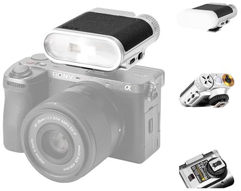 VILTROX Mini Flash for Camera, Camera Flash Speedlite GN12 with 7 Levels, 800mAh Battery 24W/s Full Power,0,1-1,5s Recycle, S1/S2 Optical Control for Sony Fujifilm Canon Nikon Olympus (Z1)