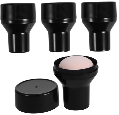 CALLARON Esponjas De Maquillaje Forma De Hongo 4 Piezas Tamaño Mediano Para Polvo Facial y Uso Seco y Húmedo Para Mujeres y Niñas Estuche Portátil