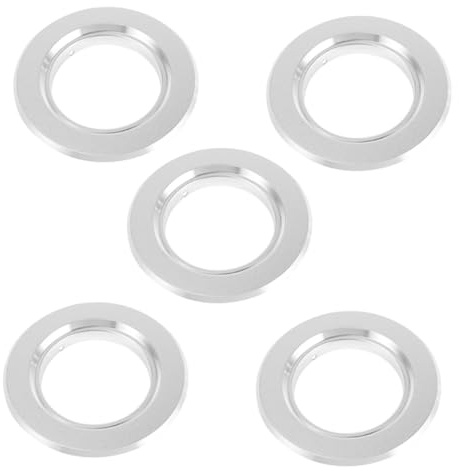 KOMBIUDA 5 Piezas Anillos Anti-mordida para Nido de Pájaros de Resistente Plateado Accesorio para Caja de Cría y Jaula de