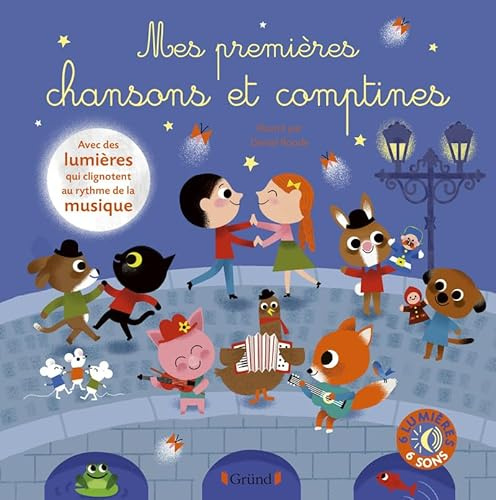 Mes premières chansons et comptines Livre sonore avec 6 puces grand format Bébé dès 2 ans