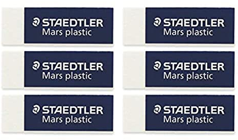 Staedtler Mars Plastic Eraser 52650BK (6-Pack)