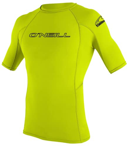 O'Neill Youth Basic Skins UPF 50+ Short Sleeve Rash Guard, Unisex Kinder Jungen, 3345, Lime, 40