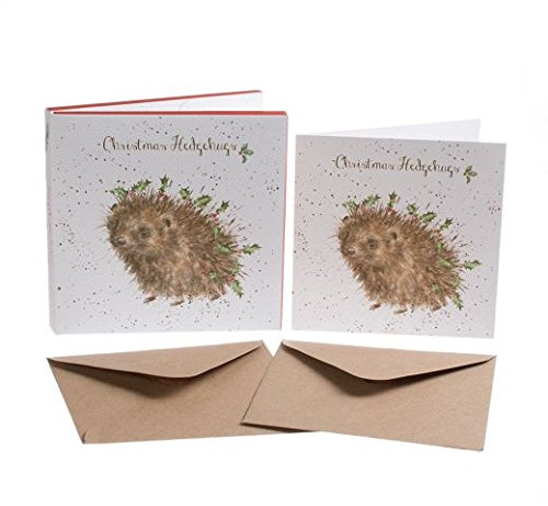 Wrendale Designs av Hannah Dale – jul igelkramar – julkort box set – 8-pack