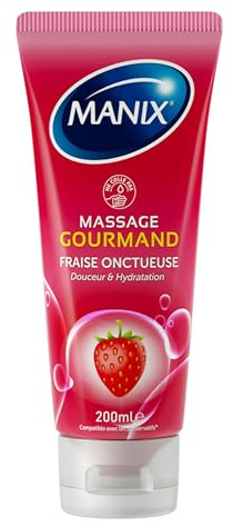 Manix Gourmand: Gel de Massage Lubrifiant à Base d'Eau 200ml