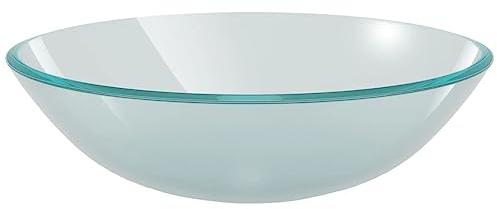 Lavabo Verre trempé 42 cm Givré