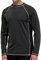 Arcweg Rashguard Men Long Sleeves Diving UV Protection UPF 50+ Elastic Rash Vest Loose Fit Top Swimming Quick Drying Surfing Pool T-Shirt Sports Top Rashie L (EU) New Grey and Black