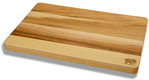 DEKOFANT Planche à découper en bois d'érable - 30 x 20 x 2 cm - En bois domestique - Pratique - Planche à découper - Planche de service - Planche à petit-déjeuner huilée rectangulaire (1)