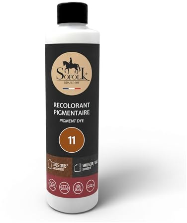 Sofolk - Vernice in pelle/similpelle per pelle abrasiva, a righe, sbiancata, con volante, seggiolino auto, divano, scarpe, giacca e abbigliamento (500 ml, 11