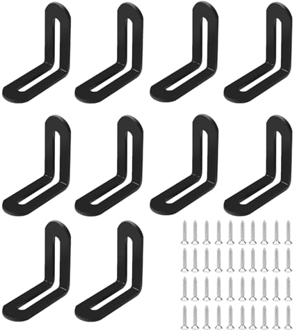 10 StüCk 58x58x19mm Edelstahl L Form Ecke Klammerplatte 90° Rechtwinklige Halterung Verstellbare Befestigungswinkel Mit 2 Langloch FüR MöBel Tabelle Stuhl BüCherregal SchräNke