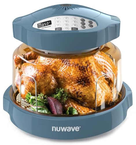 Nuwave Pro Plus 2 Infra-Red Oven, Countertop, Convection, Cook Fresh or Frozen, No Defrosting or Preheating, Cook Healthy, 360 Surround Heat, Adjustable Temps, 100 Presets, 50 Memory, Tough Power Dome